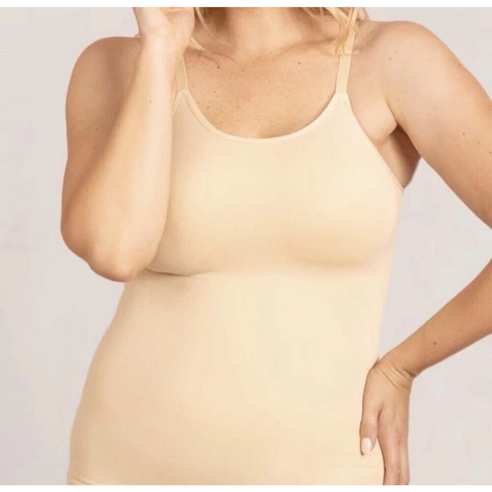 Empetua by Shapermint Women’s Large Nude Scoop Neck Cami Tank Shapewear New